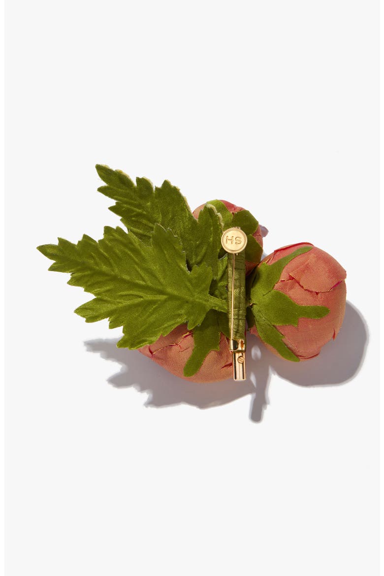 The Ranunculus Floral Brooch, Alternate, color, Orange