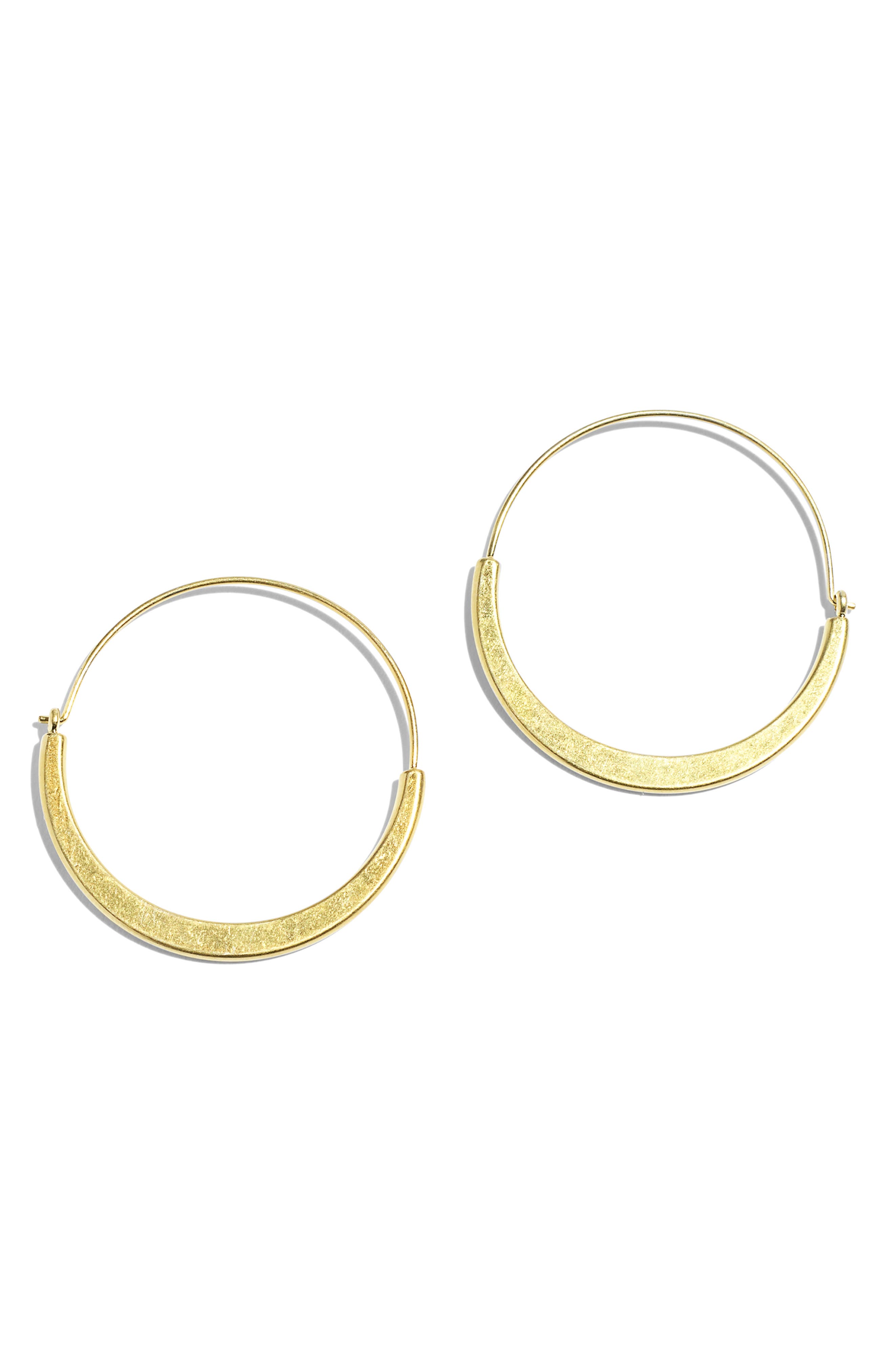Madewell Crescent Wire Hoop Earrings (Women) | Nordstromrack