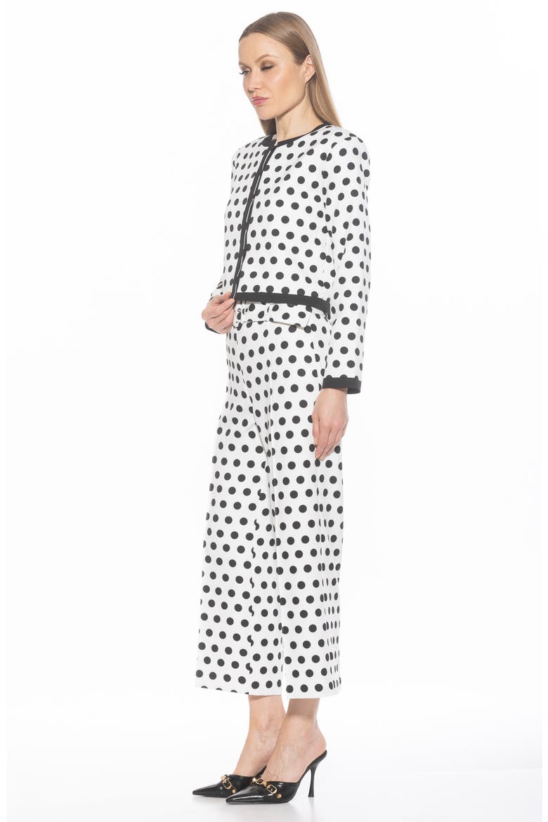 Rose Jacket, Alternate, color, BLACK WHITE POLKA DOTS