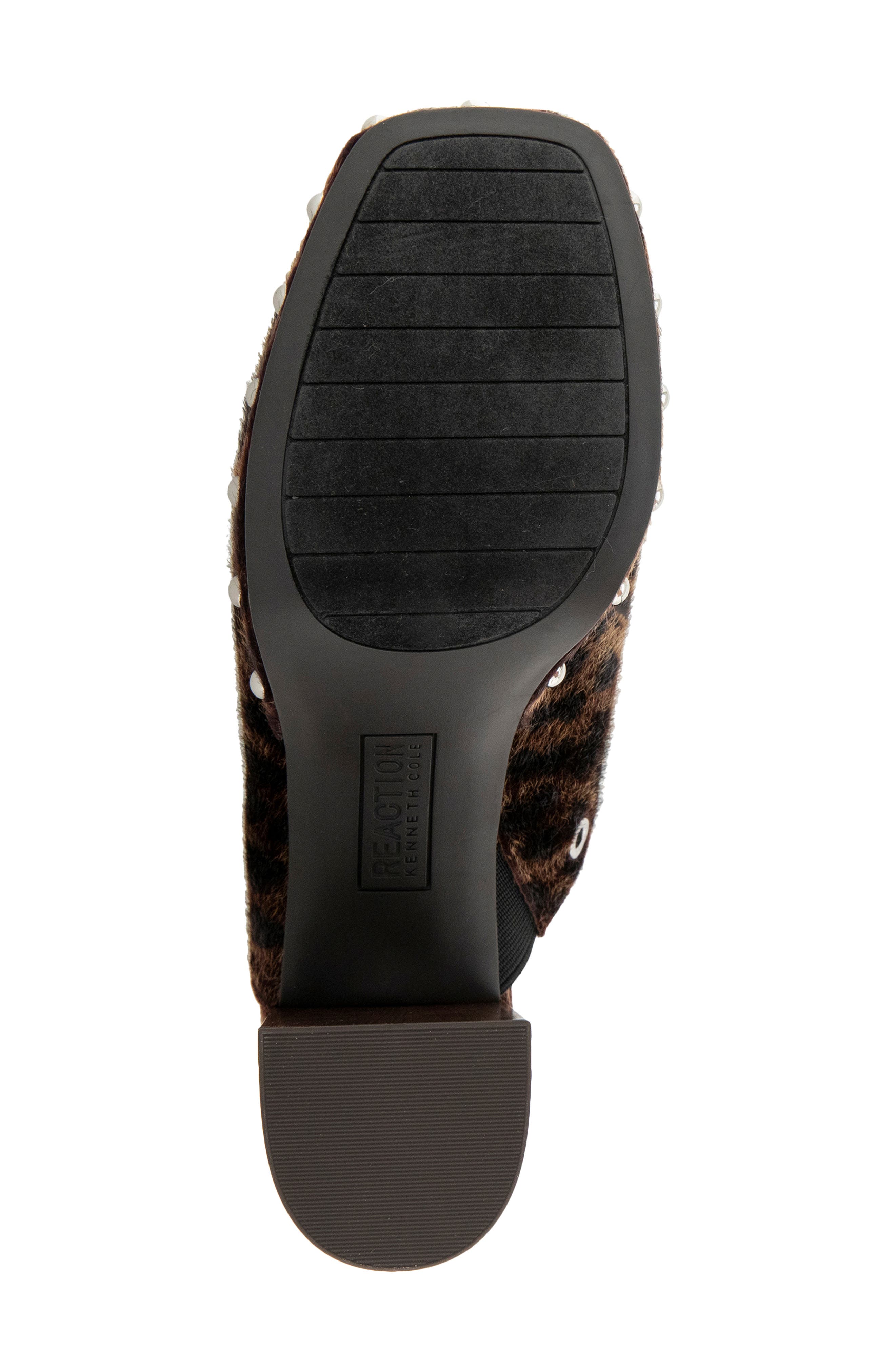 Kalley Grommet Platform Mule, Alternate, color, DARK BROWN HAIRCALF