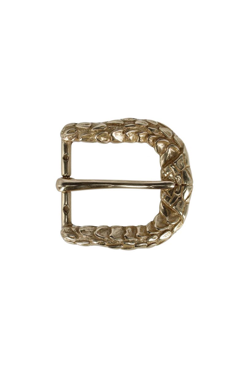 Trafalgar 35mm Opulent Scaled Italian Solid Brass Harness Belt Buckle, Main, color, Polished Brass