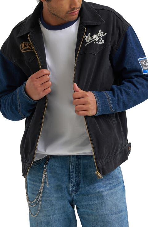 Colorblock Denim Jacket