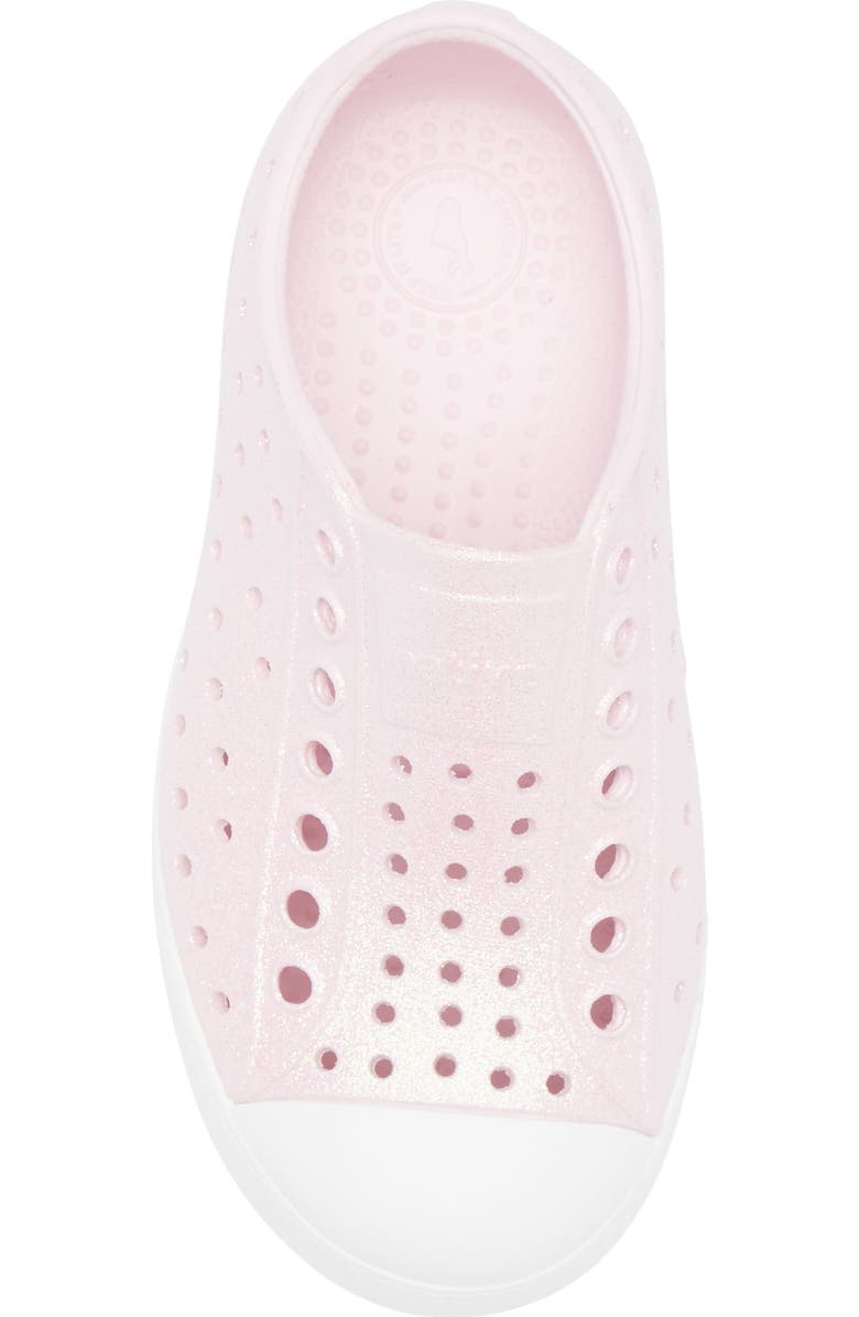 Native Shoes Kids' Jefferson Bling Slip-On Sneaker, Alternate, color, Barely Pink Bling/ White