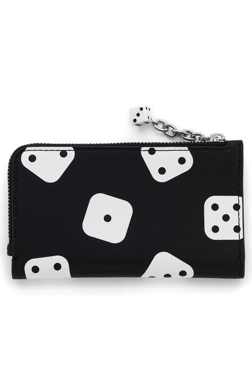 Marc Jacobs The Medium Flat Leather Wallet In Black