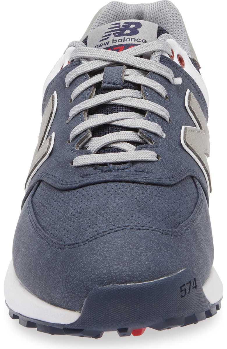 NEW BALANCE GOLF 574 Greens V2 Spikeless Golf Shoe, Alternate, color, Navy