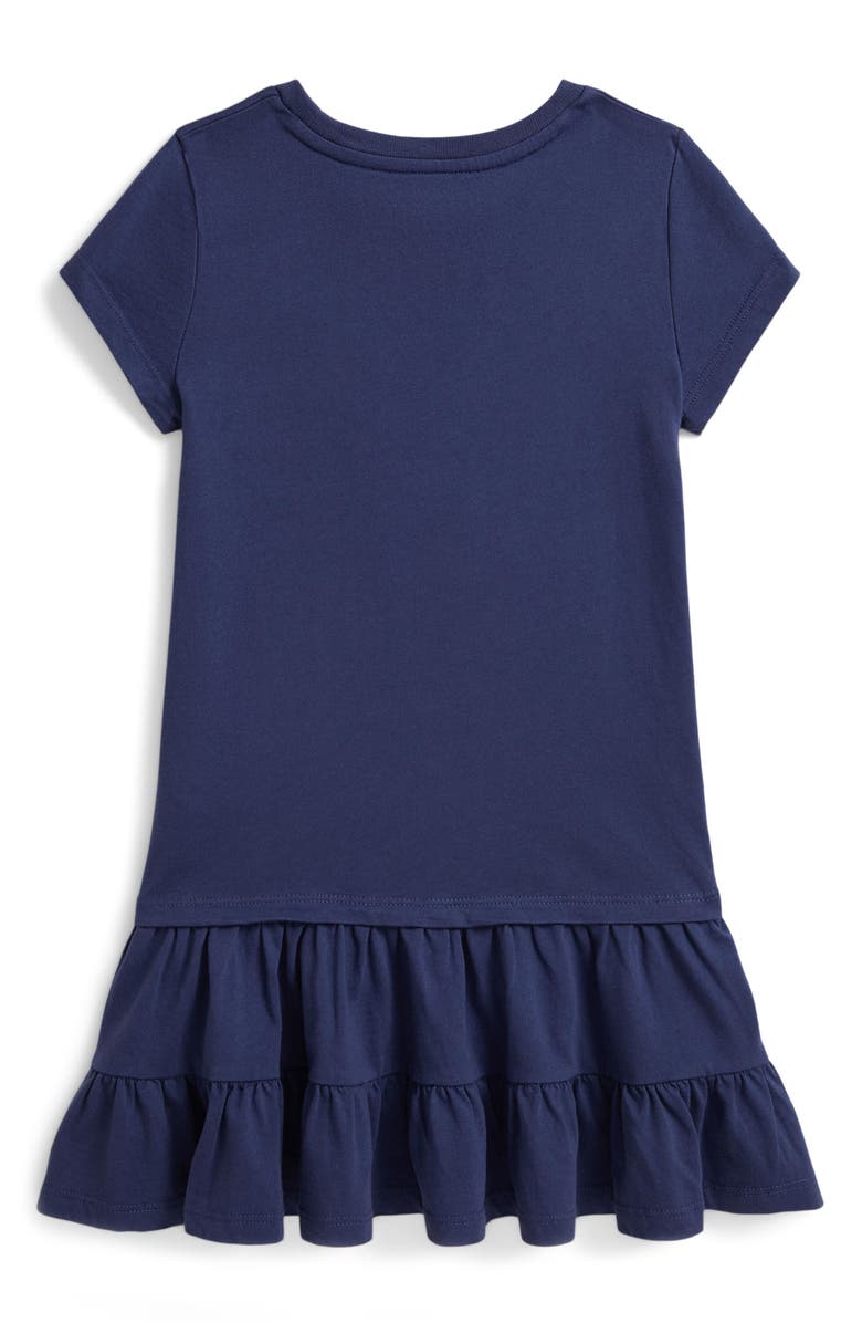 Polo Ralph Lauren Kids' Polo Bear Cotton Jersey Dress, Alternate, color, Old Royal