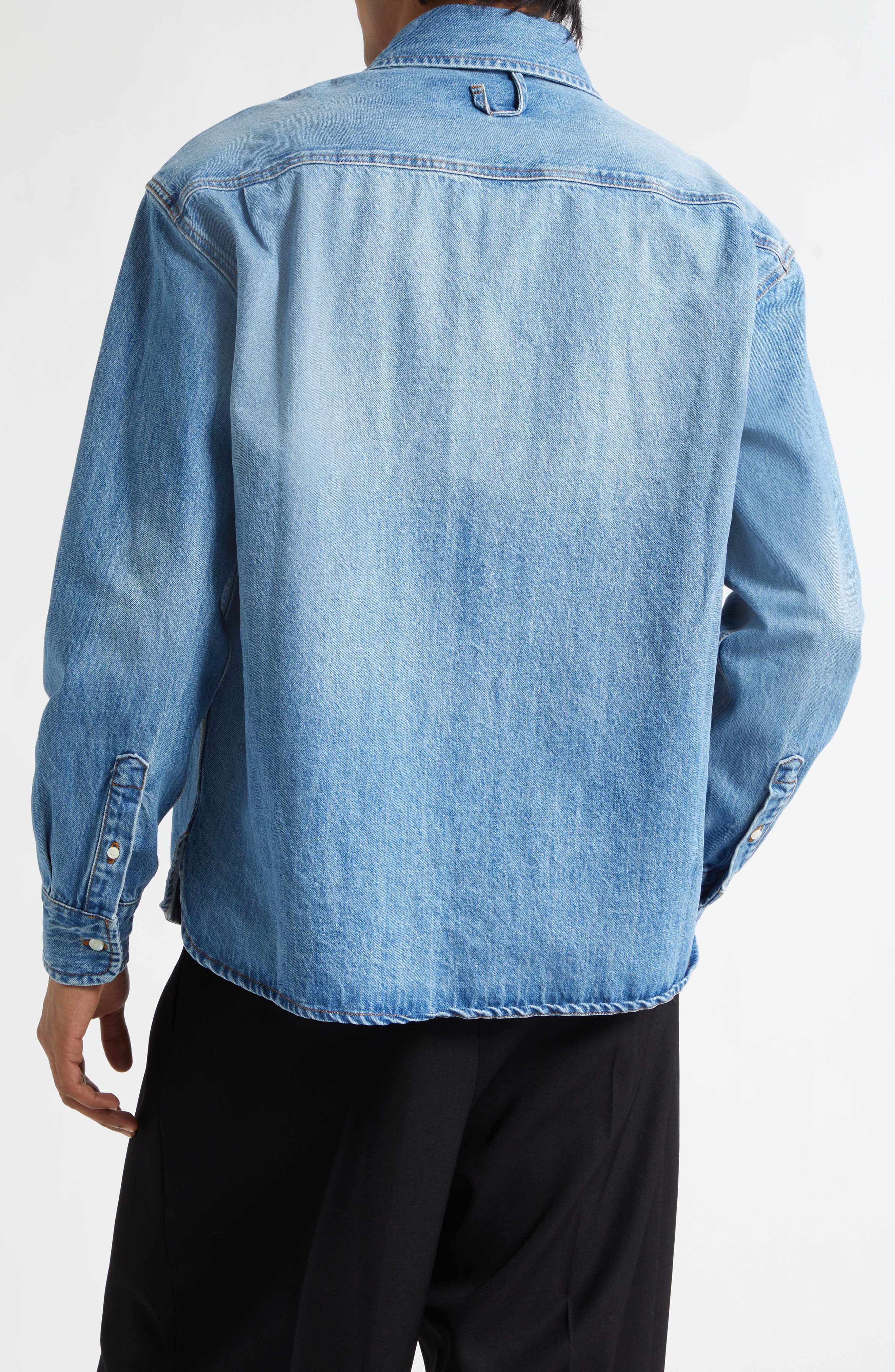 Jacquemus La Chemise de-Nîmes Simon Denim Button-Up Shirt (Men