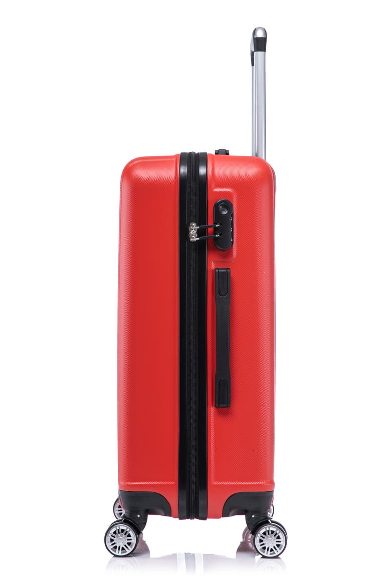 Lustria Hardshell 3-Piece Spinner Luggage Set, Alternate, color, RED