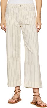 Sanctuary The Marine Stripe Crop Wide Leg Jeans