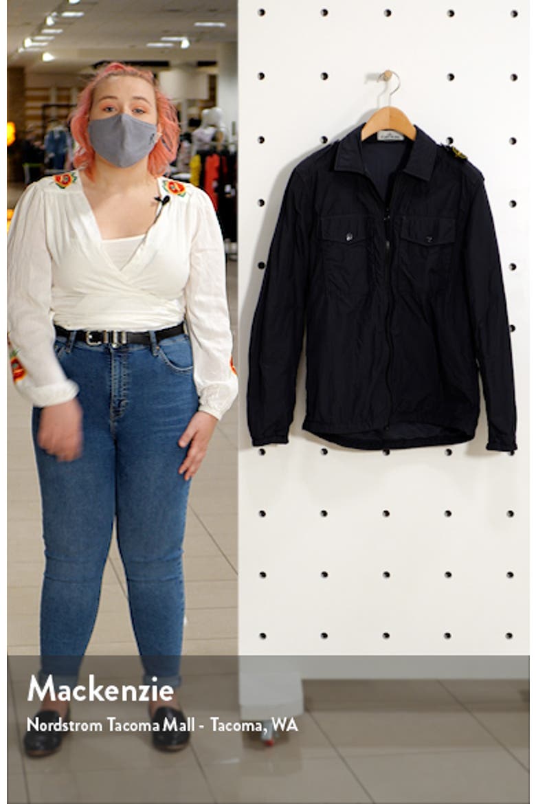Garment Dyed Crinkle Reps Nylon Shirt Jacket video