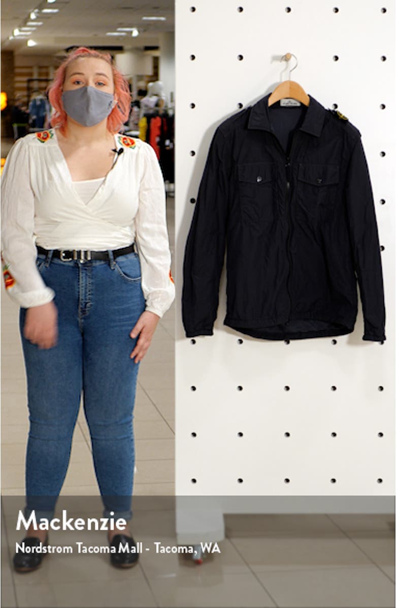 Garment Dyed Crinkle Reps Nylon Shirt Jacket, sales video thumbnail