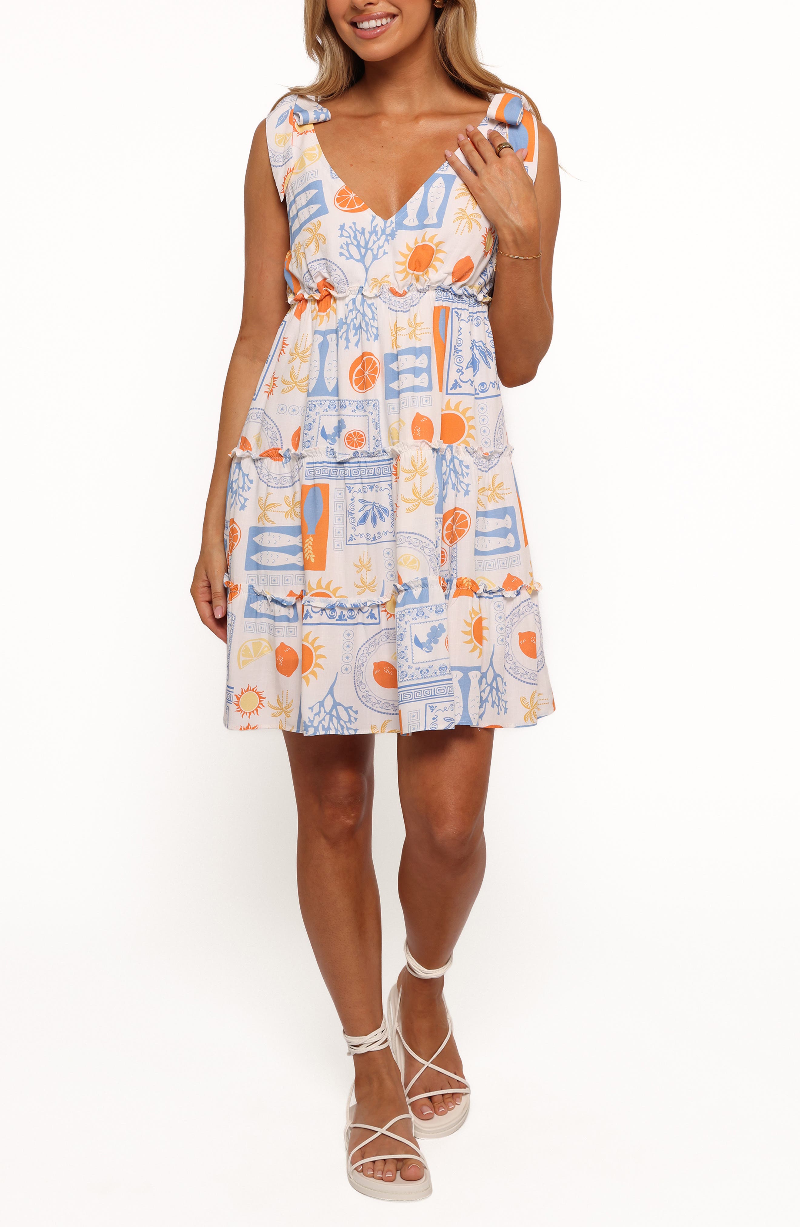 Melodie Bow Strap Minidress