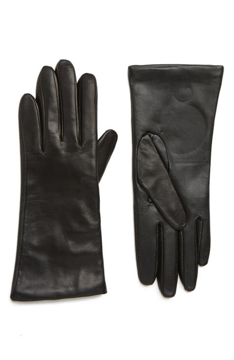 KOMBI store THINSULATE GLOVES Leather Tweed SMALL WOMENS