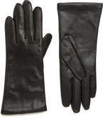 Nordstrom Cashmere Lined Leather Touchscreen Gloves