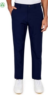 CONSTRUCT Regular Fit Solid Flat Front Recycled Performance Golf Pants