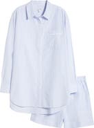 Nordstrom Oversize Stripe Cotton Short Pajamas