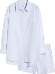 Nordstrom Oversize Stripe Cotton Short Pajamas