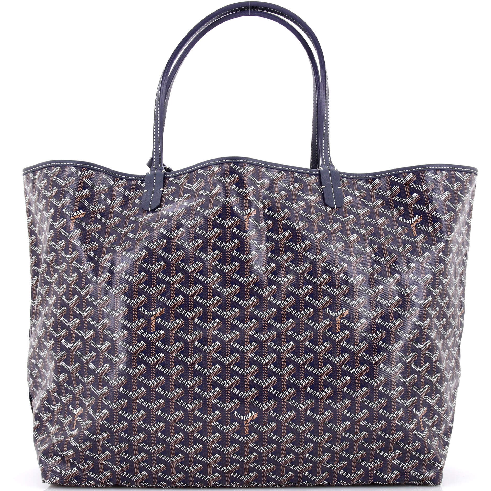 Pre-Owned Goyard Saint Louis Tote Coated Canvas GM, Main, color, 