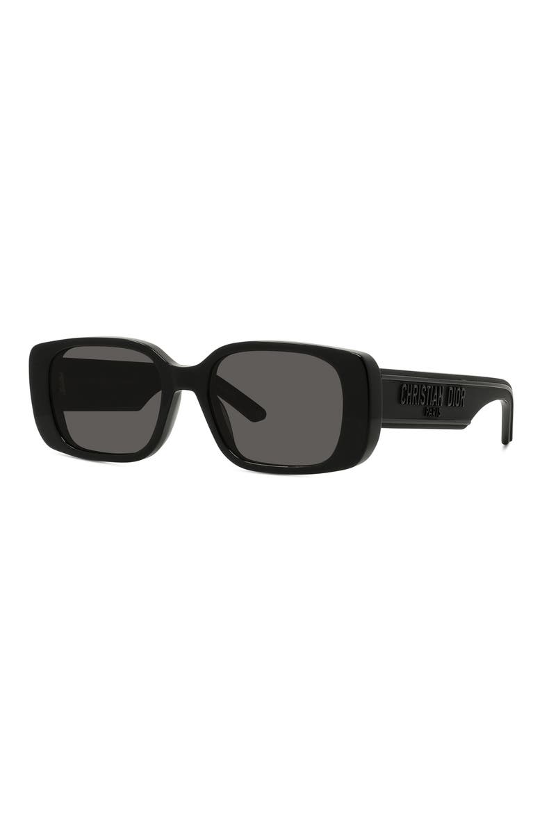 Wildior S2U 53mm Rectangular Sunglasses, Alternate, color, BLACK/ GREY