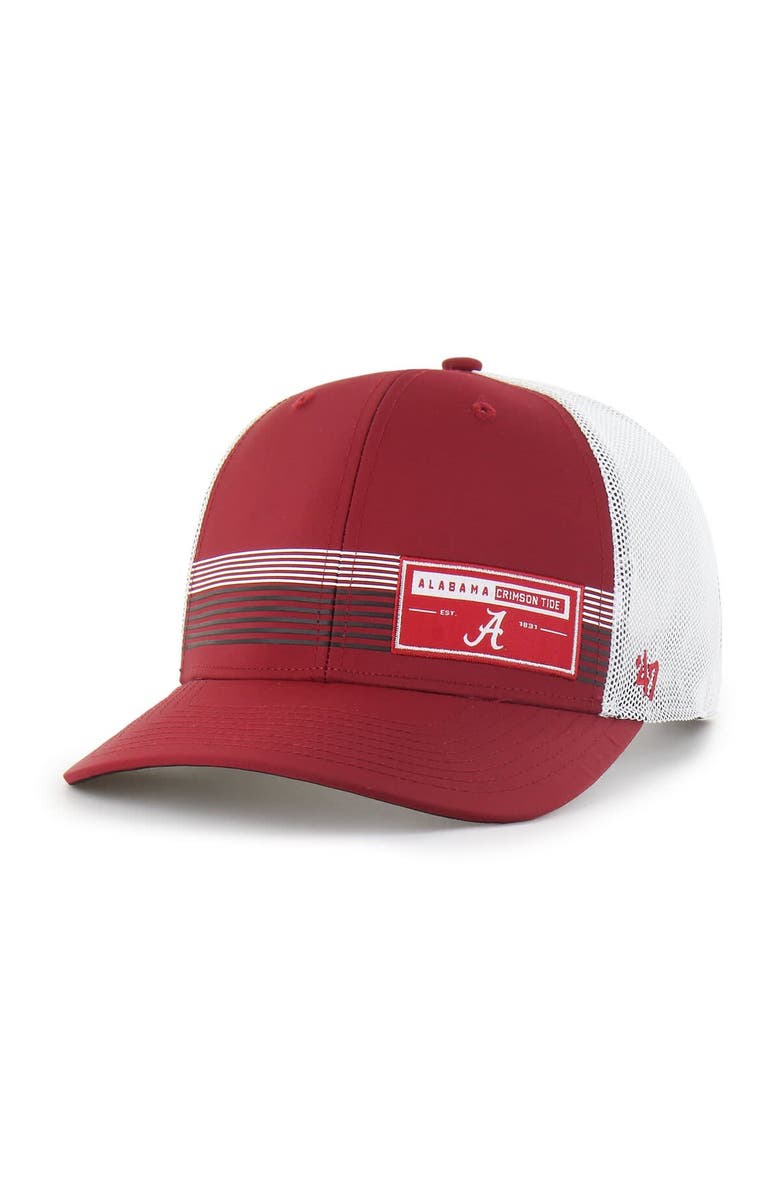 '47 Men's '47  Crimson Alabama Crimson Tide Rangefinder brrr Trucker Adjustable Hat, Main, color, Crimson