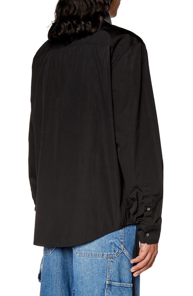 DIESEL<sup>®</sup> Cotton Poplin Button-Up Shirt, Alternate, color, 