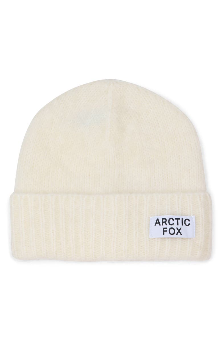 Arctic Fox & Co The Mohair & Merino Wool Blend Beanie, Main, color, Winter White