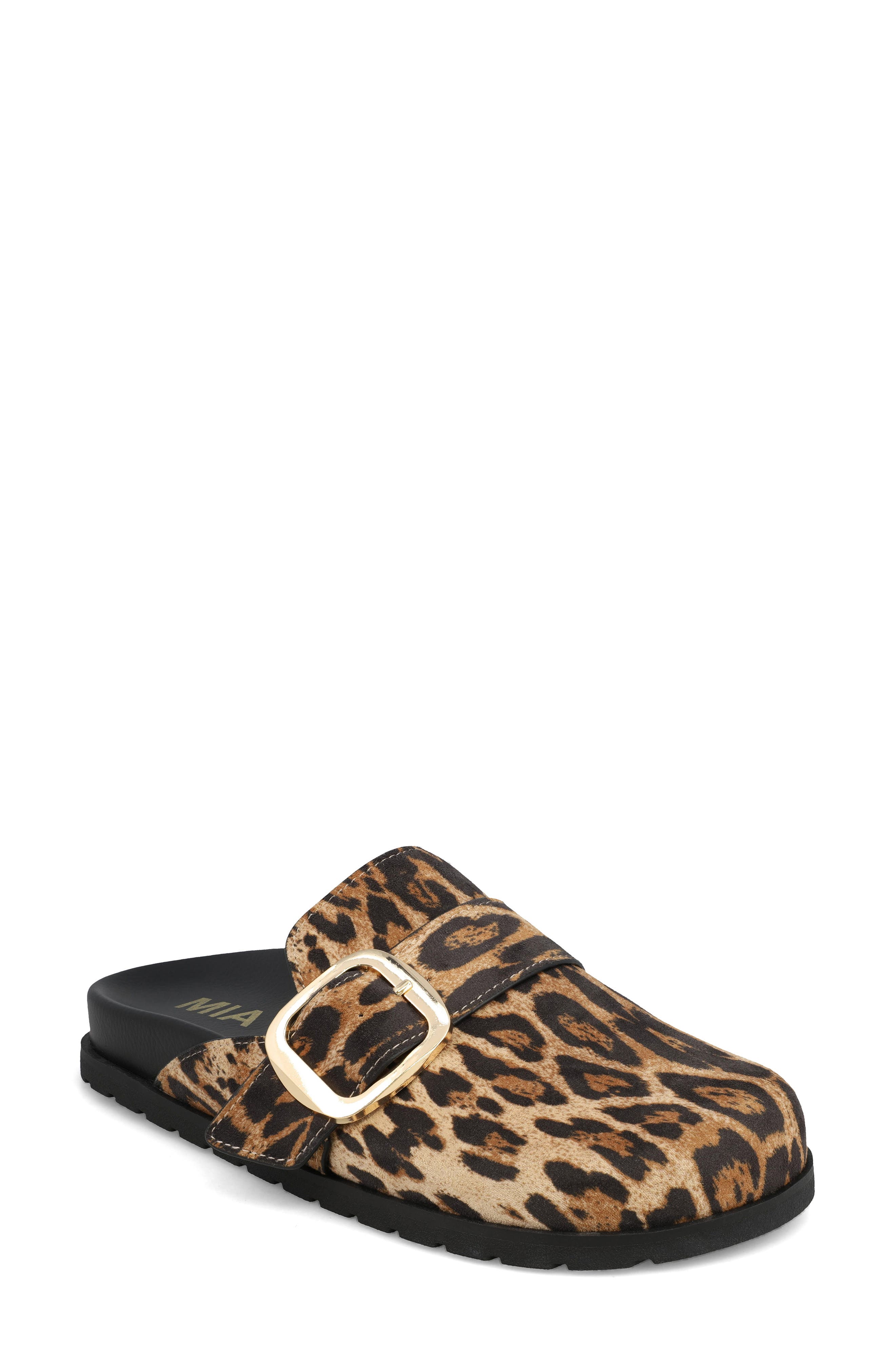 MIA Gilia Leopard Print Clog, Main, color, 