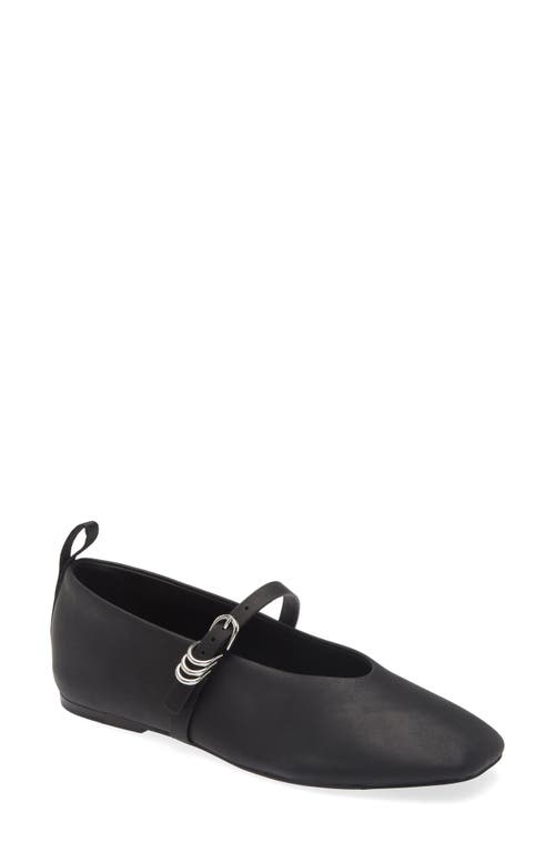 Rag & Bone Black Spire Mary Jane Ballerina Flats In Black