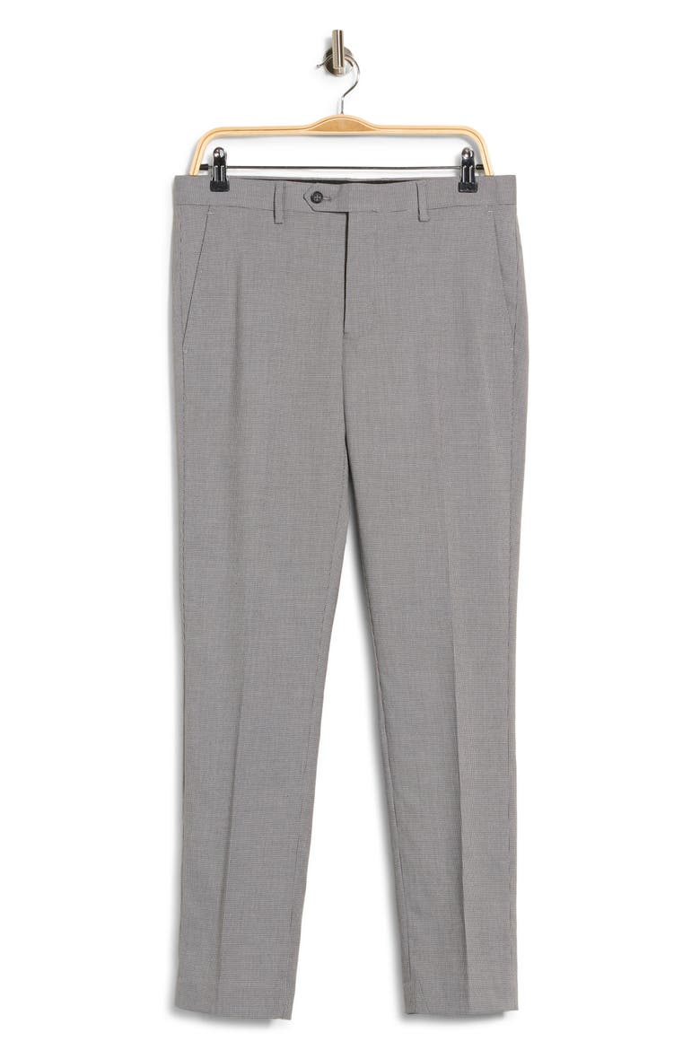 Trim Fit Pants, Main, color, BLACK/ WHITE