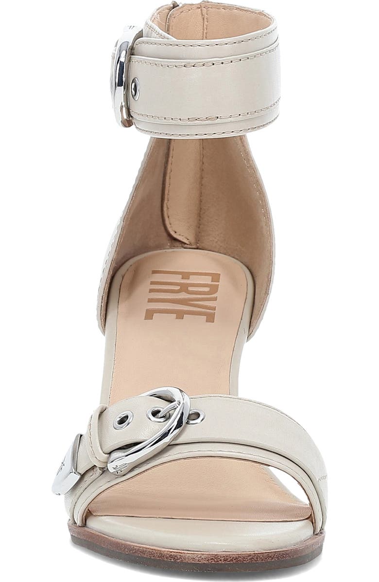 Frye Rachel Ankle Strap Wedge Sandal, Alternate, color, Ivory