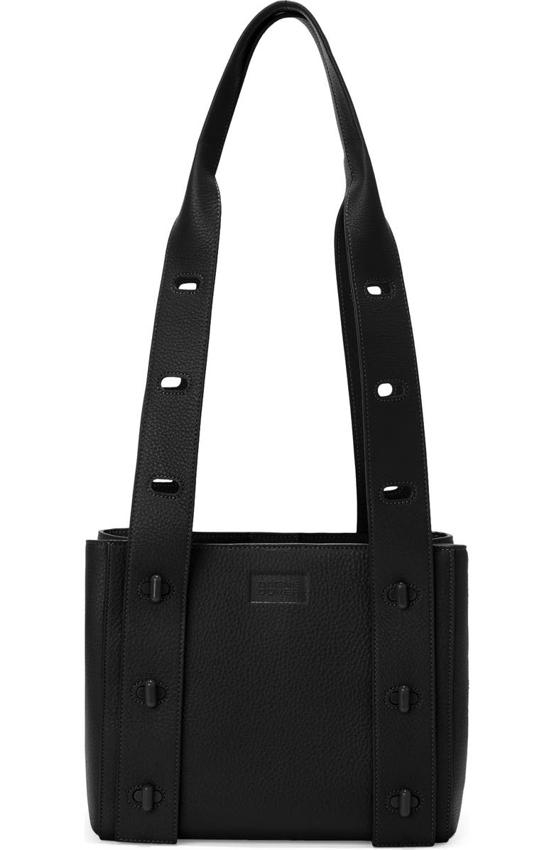 Dagne Dover Tokyo Turnlock Pebble Leather Tote, Main, color,
