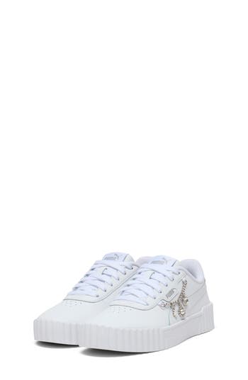 Puma Kids' Carina 3.0 Low Top Sneaker In White