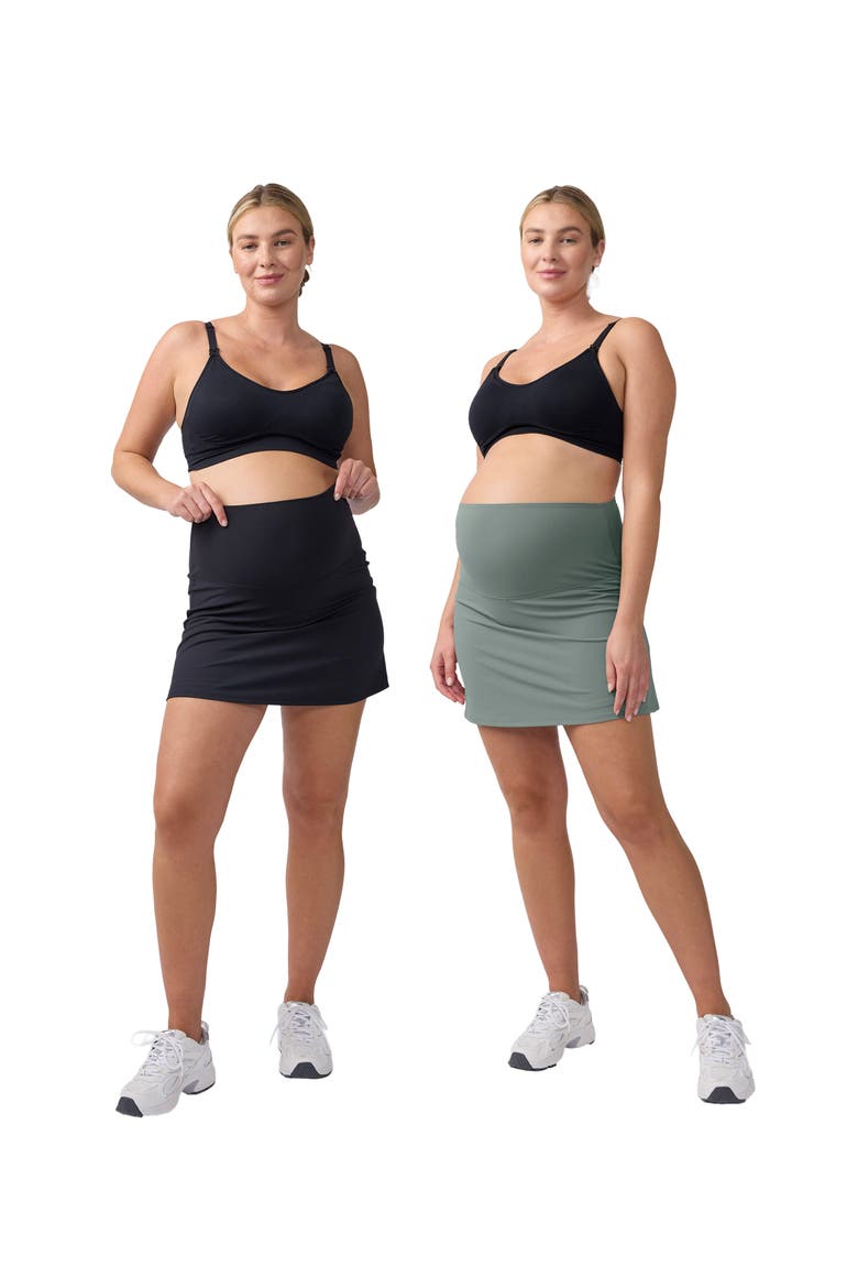 Active Skort Bundle, Main, color, Black/Sage Green