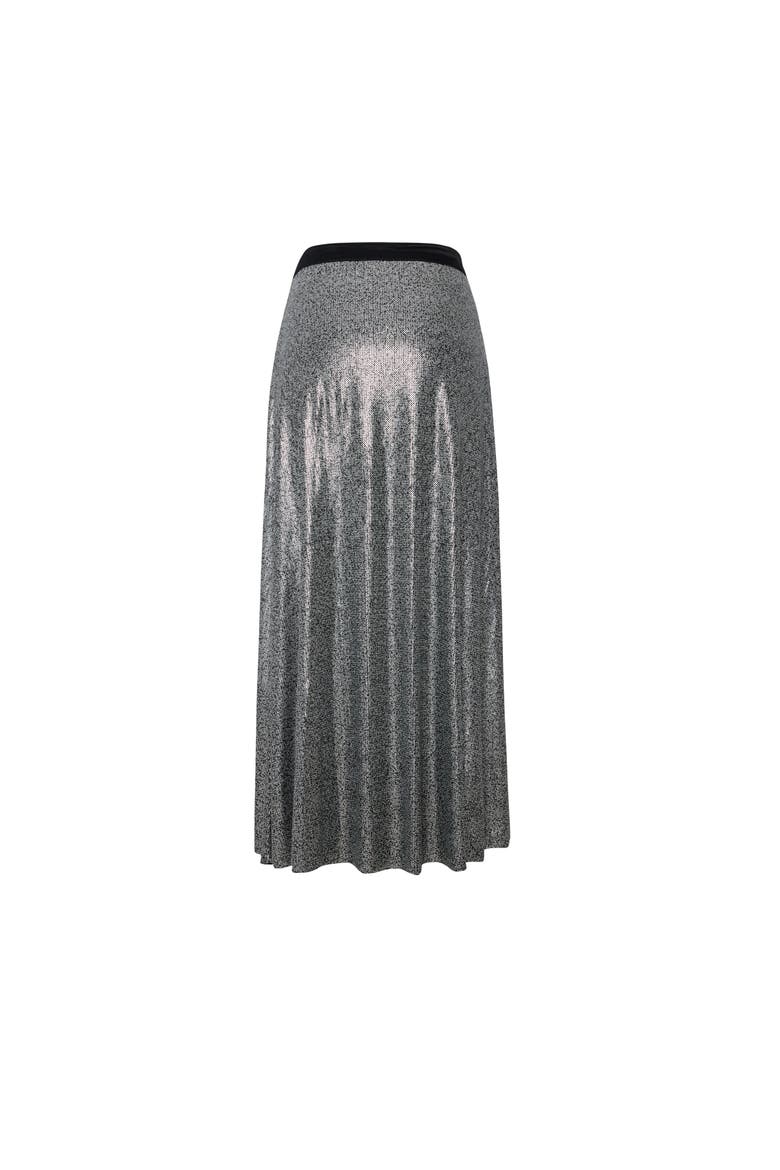 Sequin Skirt, Alternate, color, black