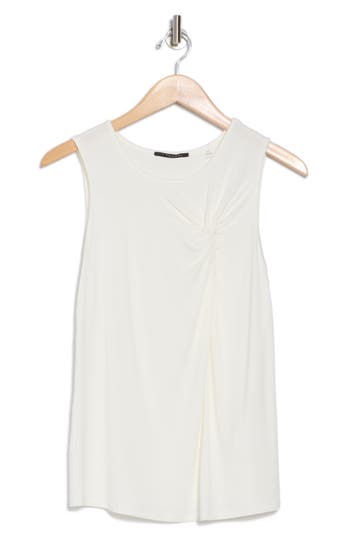 T Tahari Side Knot Tank In Ivory
