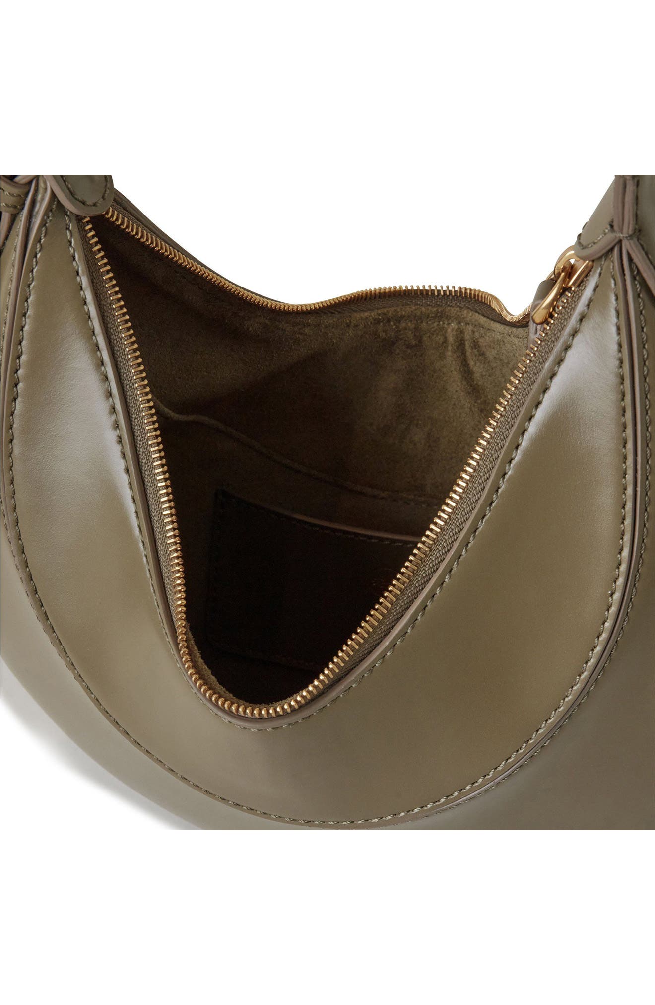 Mulberry Mini Pimlico Super Lux Leather Hobo Bag, Alternate, color, Linen Green