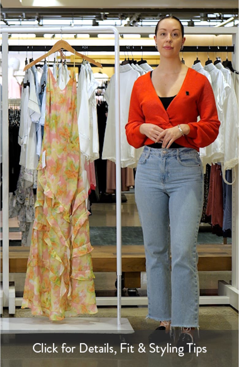 Cantara Ruffle Trim Maxi Dress, sales video thumbnail