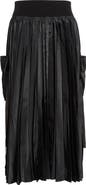 Sacai Pleated Cargo Midi Skirt