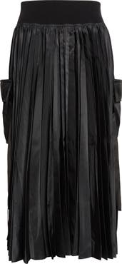 Sacai Pleated Cargo Midi Skirt