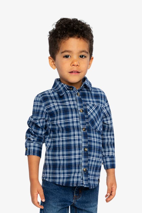 Plaid Button Front Chest Pocket Shirt