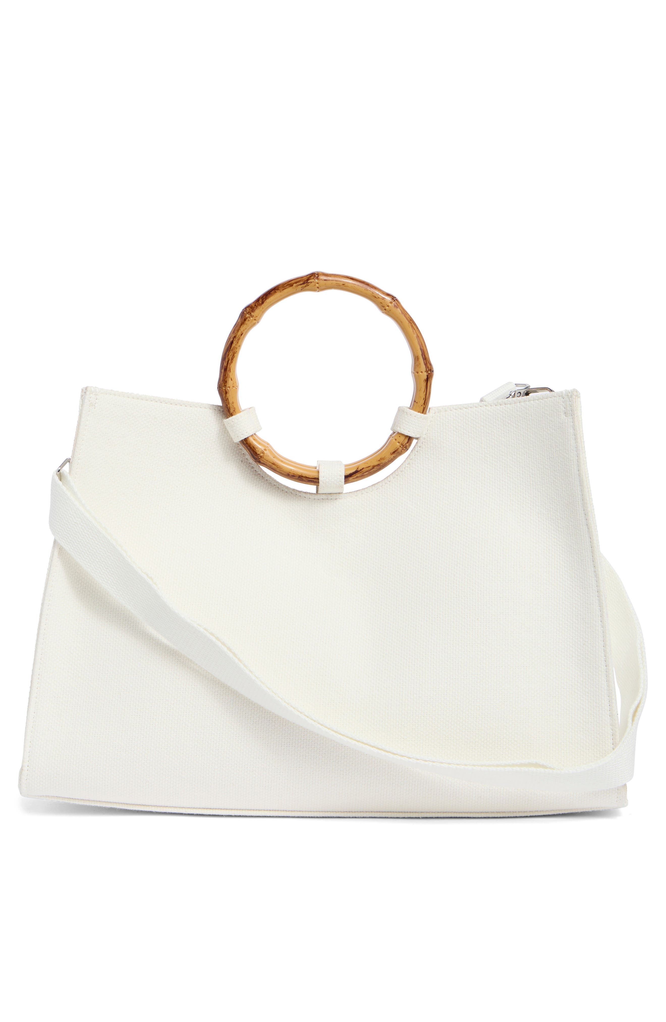 Collection XIIX Beaded Pool Tote, Alternate, color, White