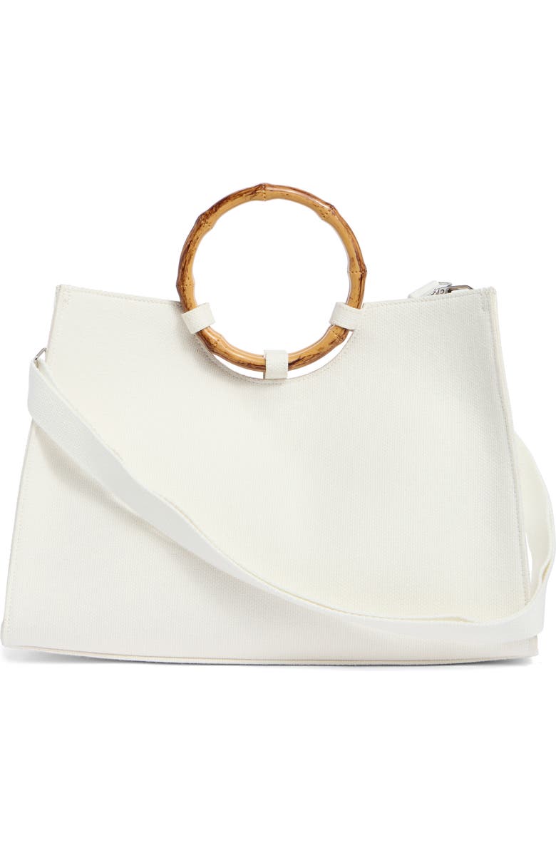 Collection XIIX Beaded Pool Tote, Alternate, color, White