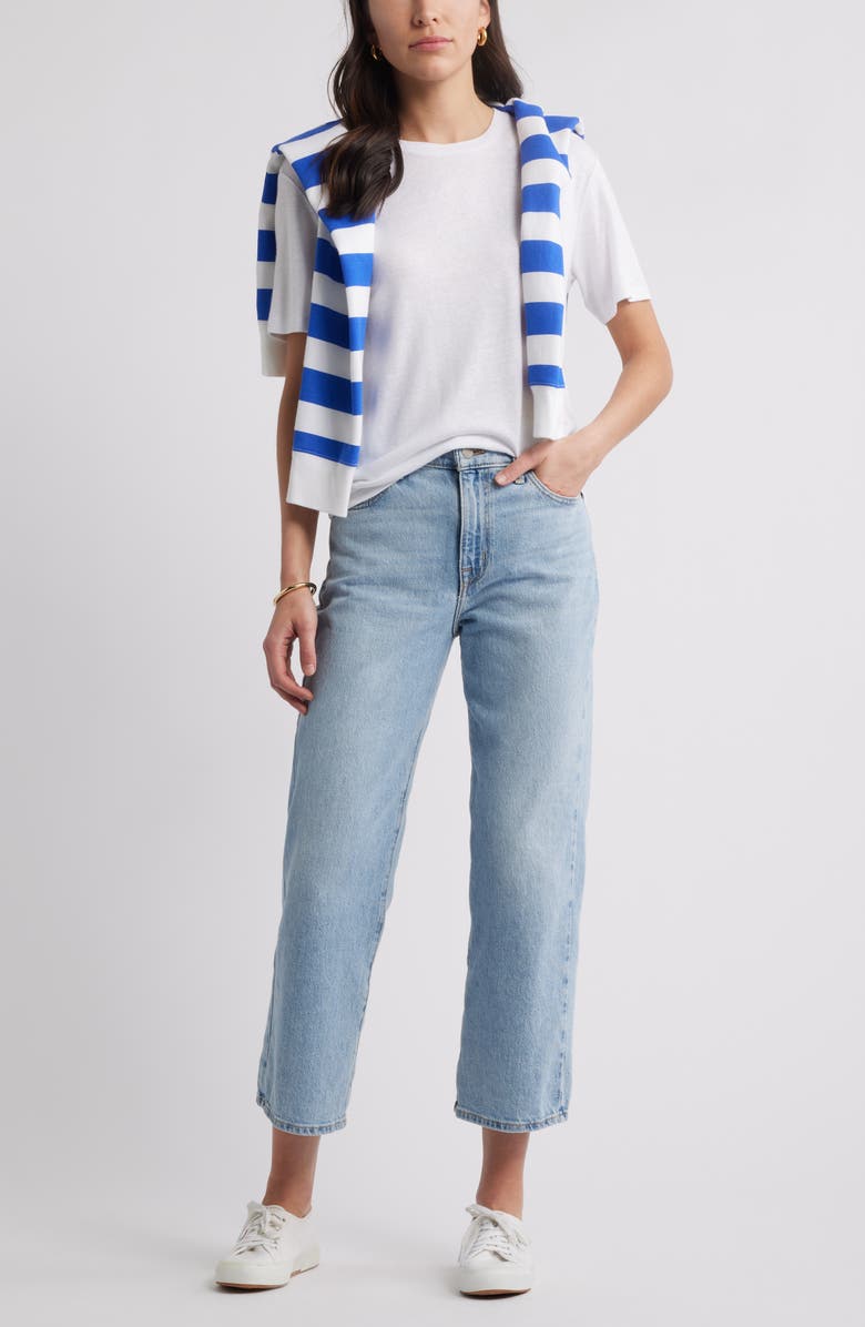 Caslon<sup>®</sup> Easy T-Shirt, Alternate, color, White