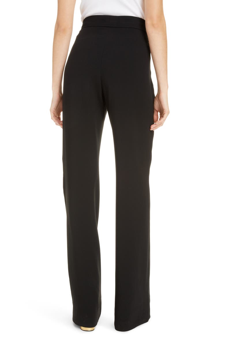 Pantery Embroidered Wide Leg Pants, Alternate, color, BLACK