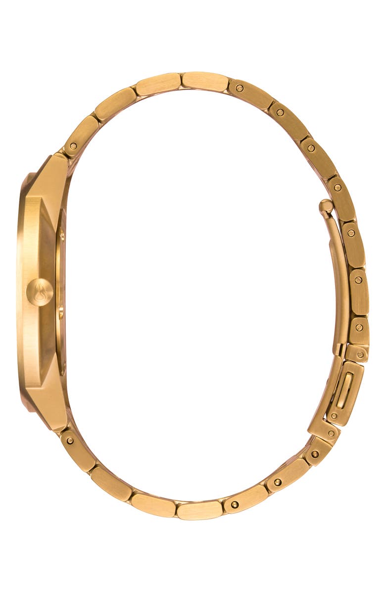 Nixon Porter Bracelet Watch, 40mm, Alternate, color, Black/ Gold/ Black