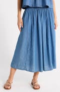 Melrose and Market Chambray Maxi Skirt