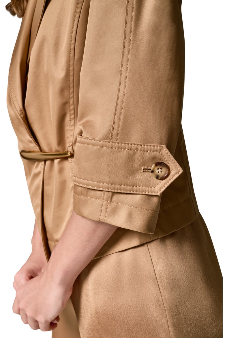 Bar Hardware Cotton Blend Jacket, Alternate, color, FAWN
