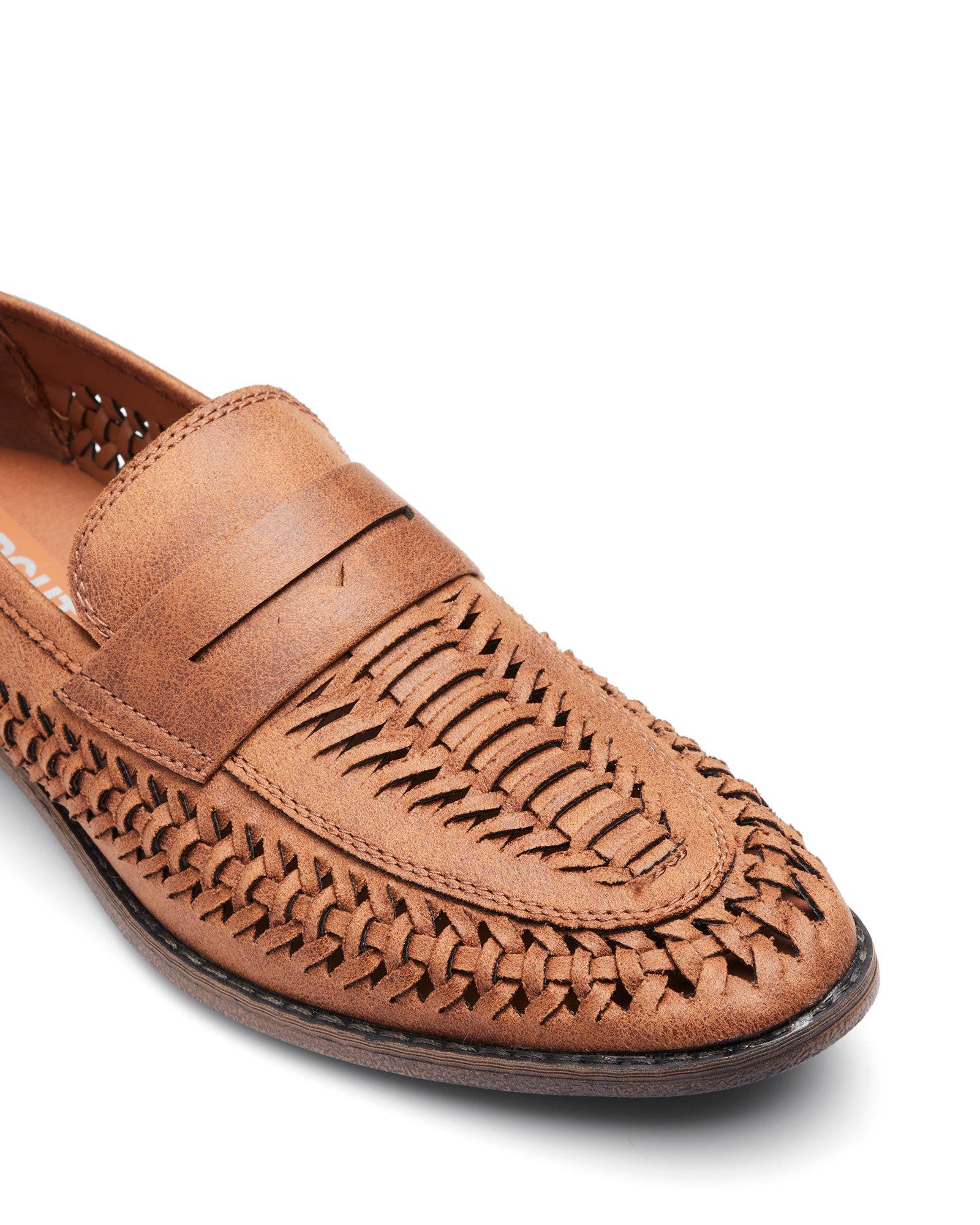 Uncut LOVETT Almond Toe Huarache, Alternate, color, Natural Nubuck Pu