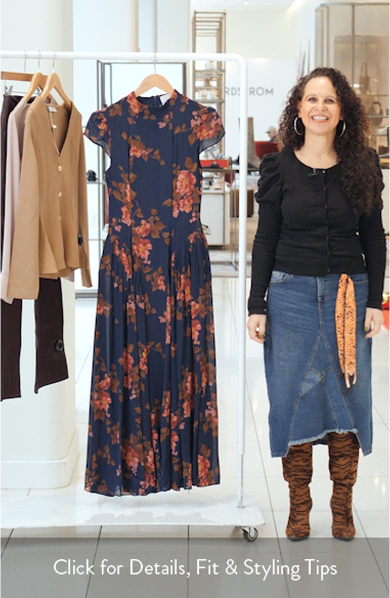 Maven Floral Print Maxi Dress, sales video thumbnail