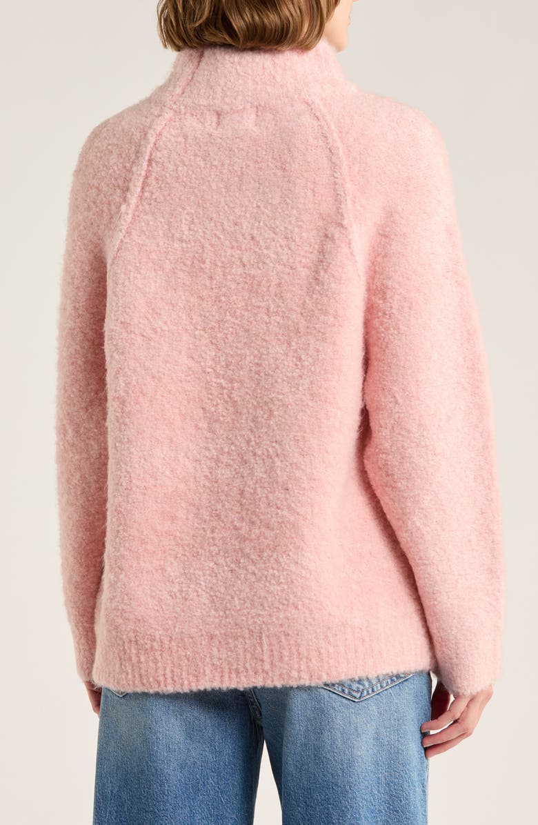 FRNCH Turtleneck Sweater, Alternate, color, Rose Pale